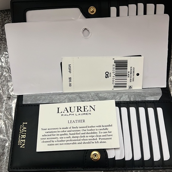 NWTs Ralph Lauren black wallet - Picture 11 of 11